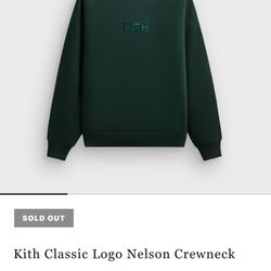 Kith Classic Logo Nelson Crewneck Size Small 