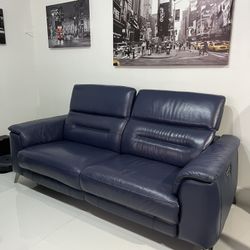 Leather Recliner Sofa $850