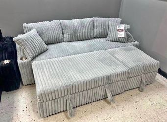 NEW PULLOUT SLEEPER SOFA WITH FREE DELIVERY PAY ON DELIVERY