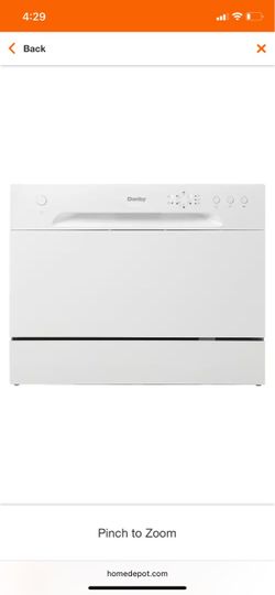 Portable dishwasher countertop