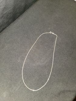 Thin Silver Chain Necklace