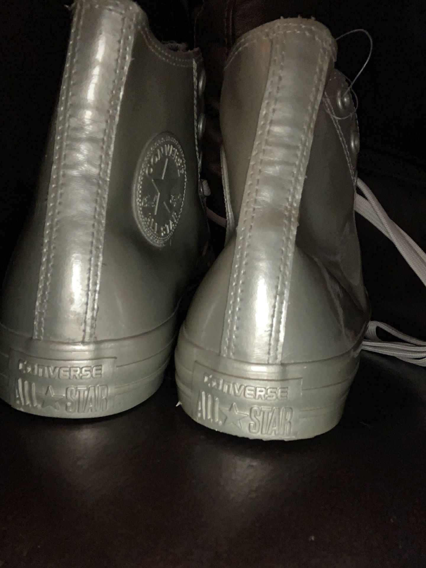 Converse All Stars Rubber High Tops Sz9 New $20
