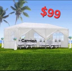 10x20 Canopy with 6 Sidewalls and Windows, Outdoor Instant Canopy Tent for Parties