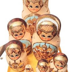 Mexican Made Nestling Dolls Folkart