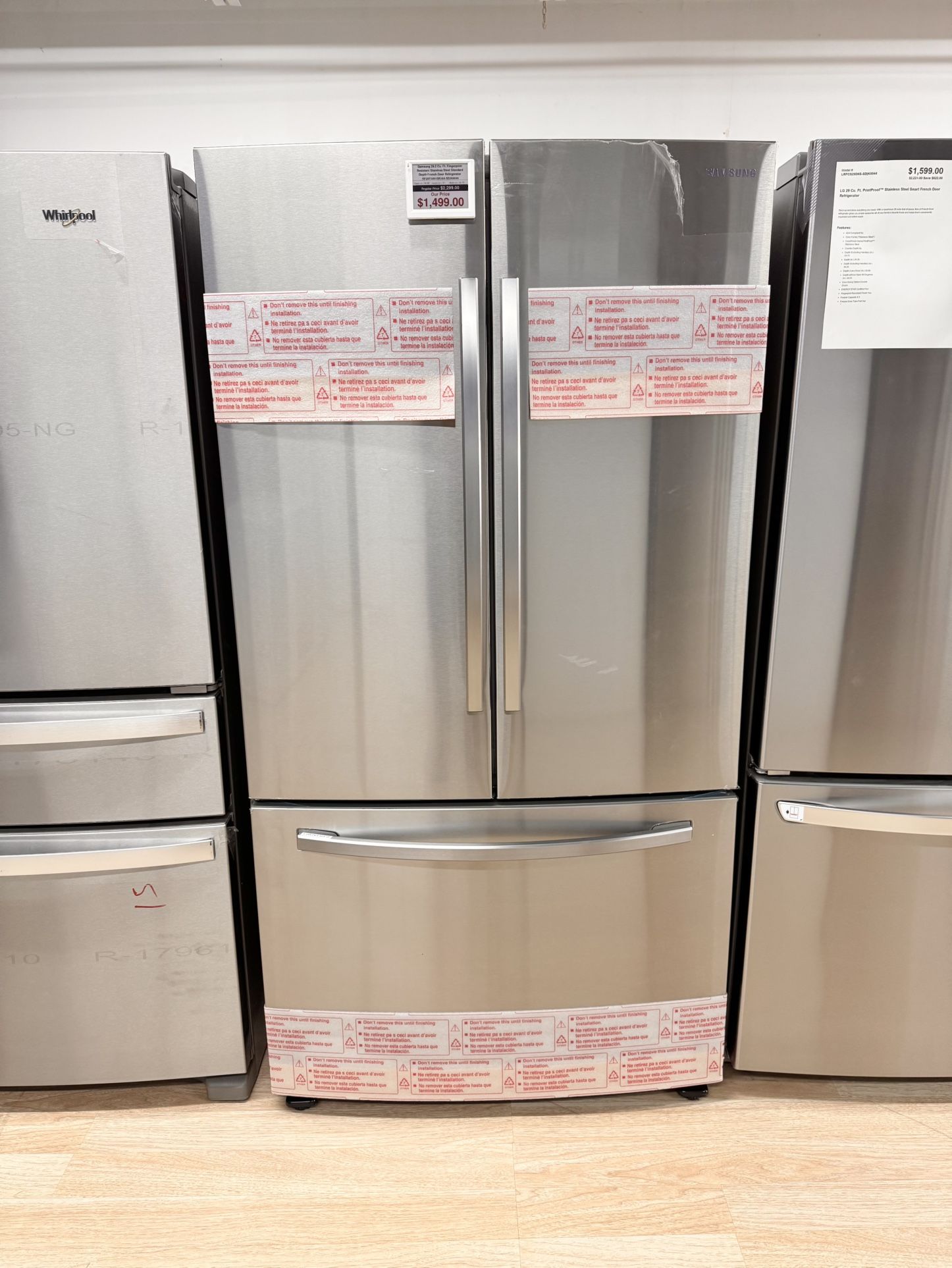 New Samsung 28 cu. ft. French Door Refrigerator RF28T5001SR