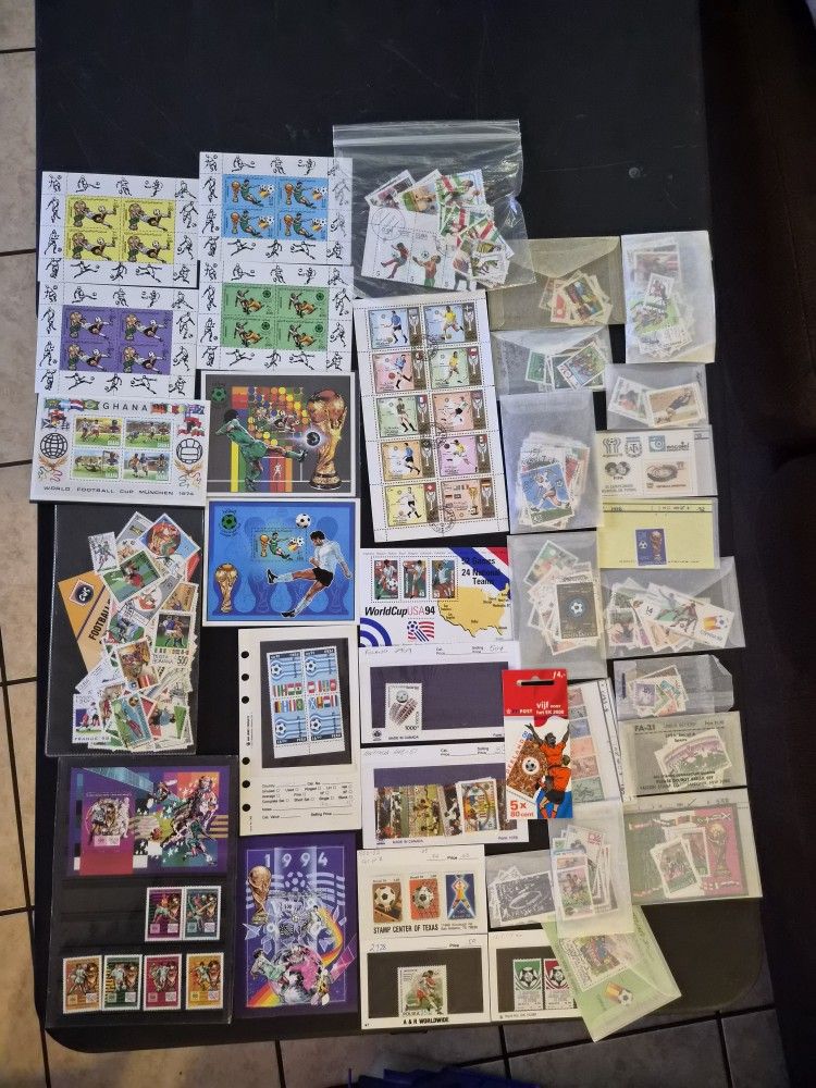 Soccer ⚽️ Vintge Stamps Collection