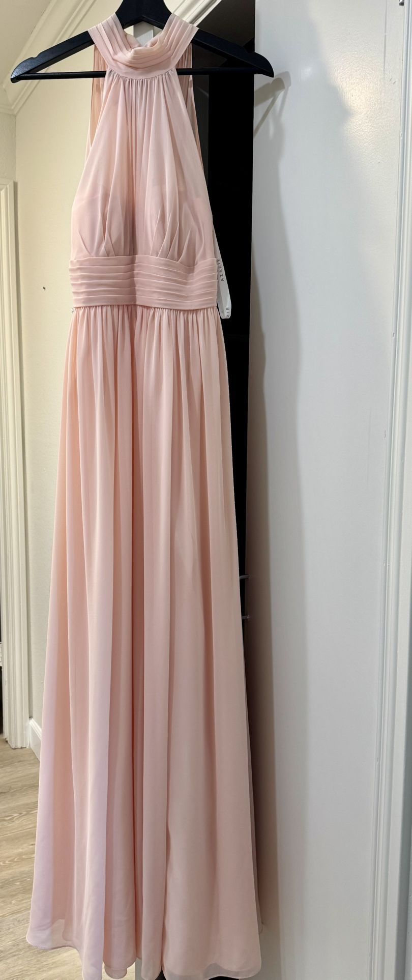 AZAZIE IMAN Rose A-Line Ruched Chiffon Dress