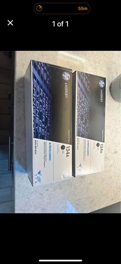 (2) HP Laser Printing Toner Cartridges - 134A
