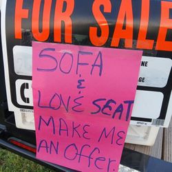 Sofa & Love Seat, MAKE OFFER, Brand New But Had To Store