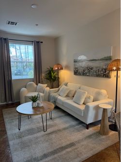 Modern Living Room Set — 5 Pieces — Like New