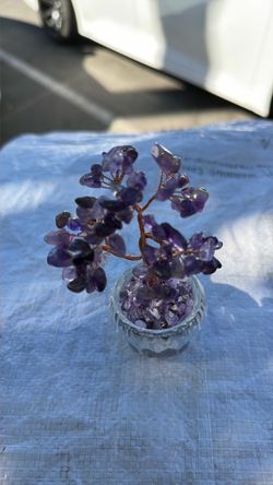 purple crystal money tree for prosperity