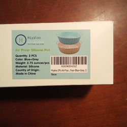 Air Fryer Silicone Pots 2pc Set New In Box 