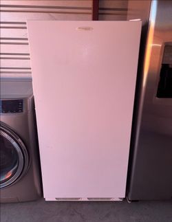 White Frigidaire Standing Freezer