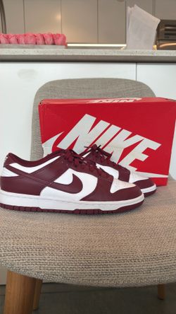 Nike Dunk Low Team Red Bordeaux Size 9.5 Men’s w/ Box – Excellent Condition