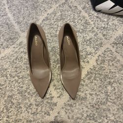 Aldo Mauve Brown Suede High Heels 