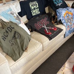 Vintage Rocker Tee Shirts.   Small, Med, Large