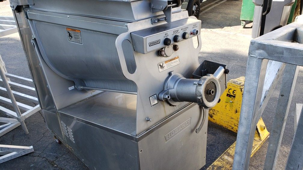 Used Hobart Model 6801 3 HP Meat Mixer & Grinder for Sale in Corona