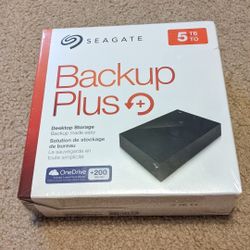 5 TB Back Up  External USB Hard Drive *New*