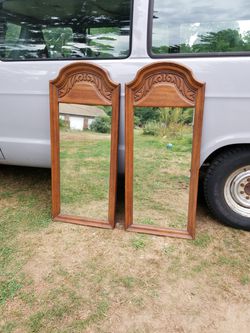 Antique Mirror 51" tall