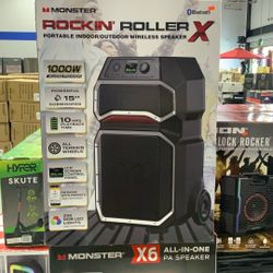 Monster Rockin’ Roller X Portable Wireless Speaker