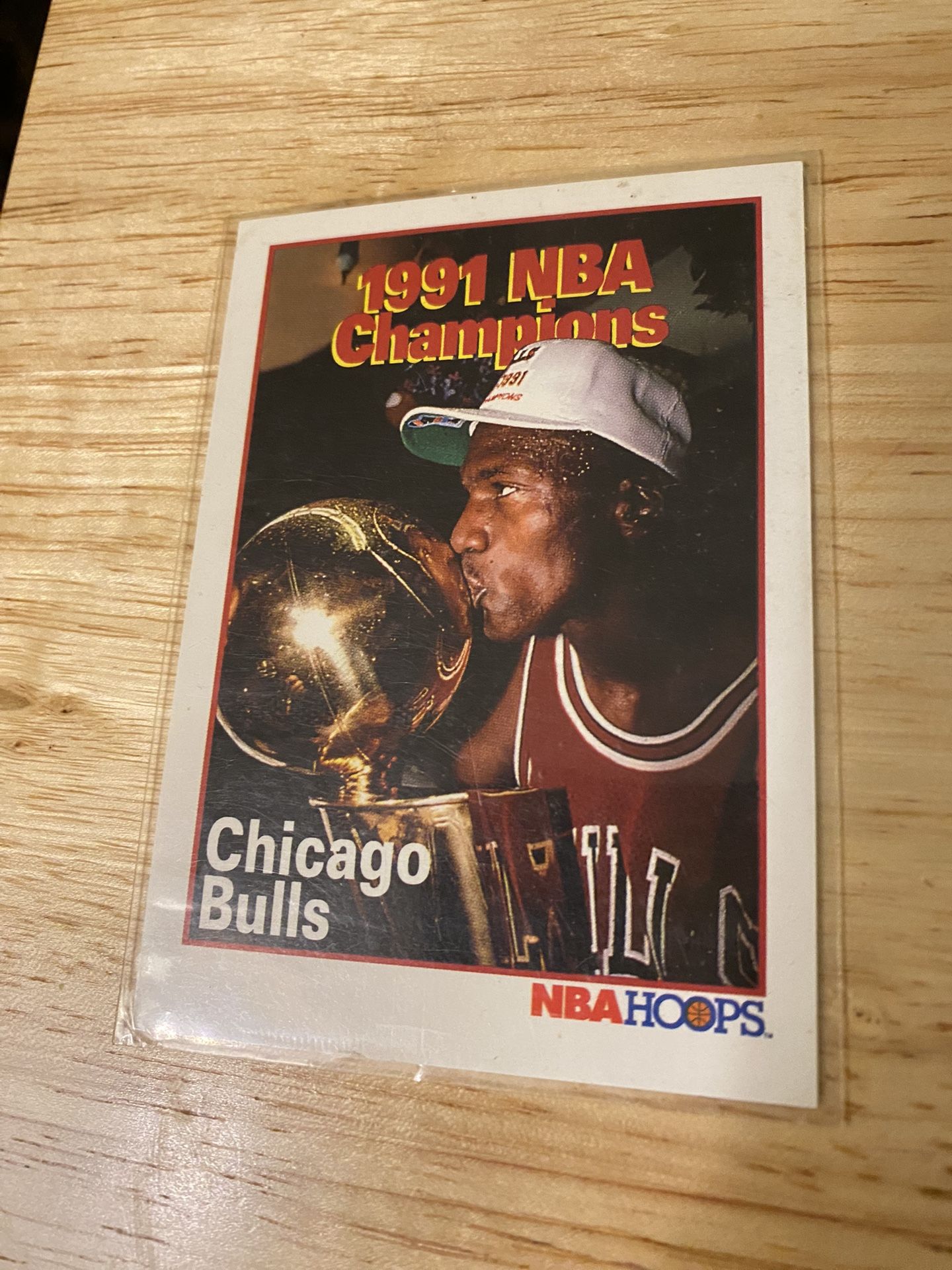 Chicago Bulls Card 1991 NBA Champions $$