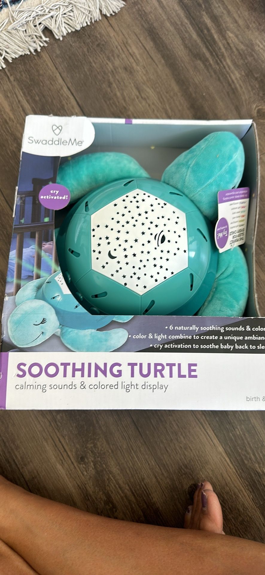 Brand New Soothing Turtle With White Noise And Night Light