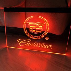 CADILLAC LEE NEON RED LIGHT SIGN 8x12