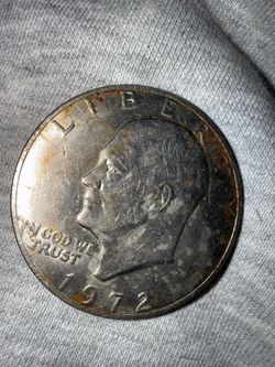 1972 Eisenhower Silver Dollar Coin