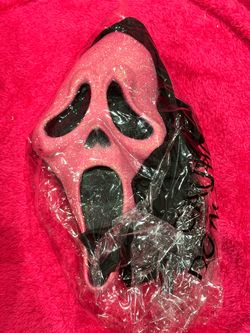Pink Glitter Ghostface Halloween Costume Mask