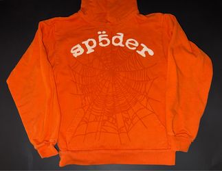 orange Sp5der Legacy Hoodie