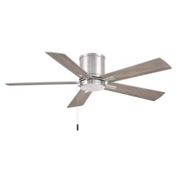 Hampton Bay Grantway 48 in. Indoor/Covered Outdoor Brushed Nickel Ceiling Fan