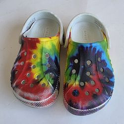 Crocs Kids' Classic Tie Dye Clogs Size C8
