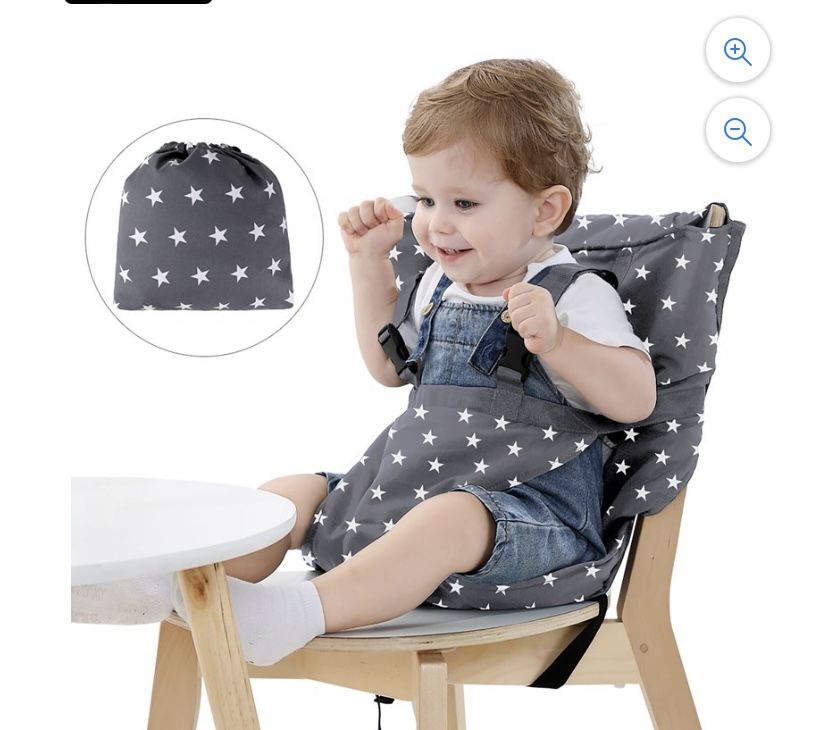 Fabric High Chair - RED