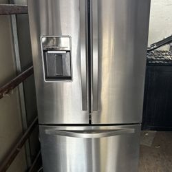3 Door Whirlpool Stainless Steel Fridge 