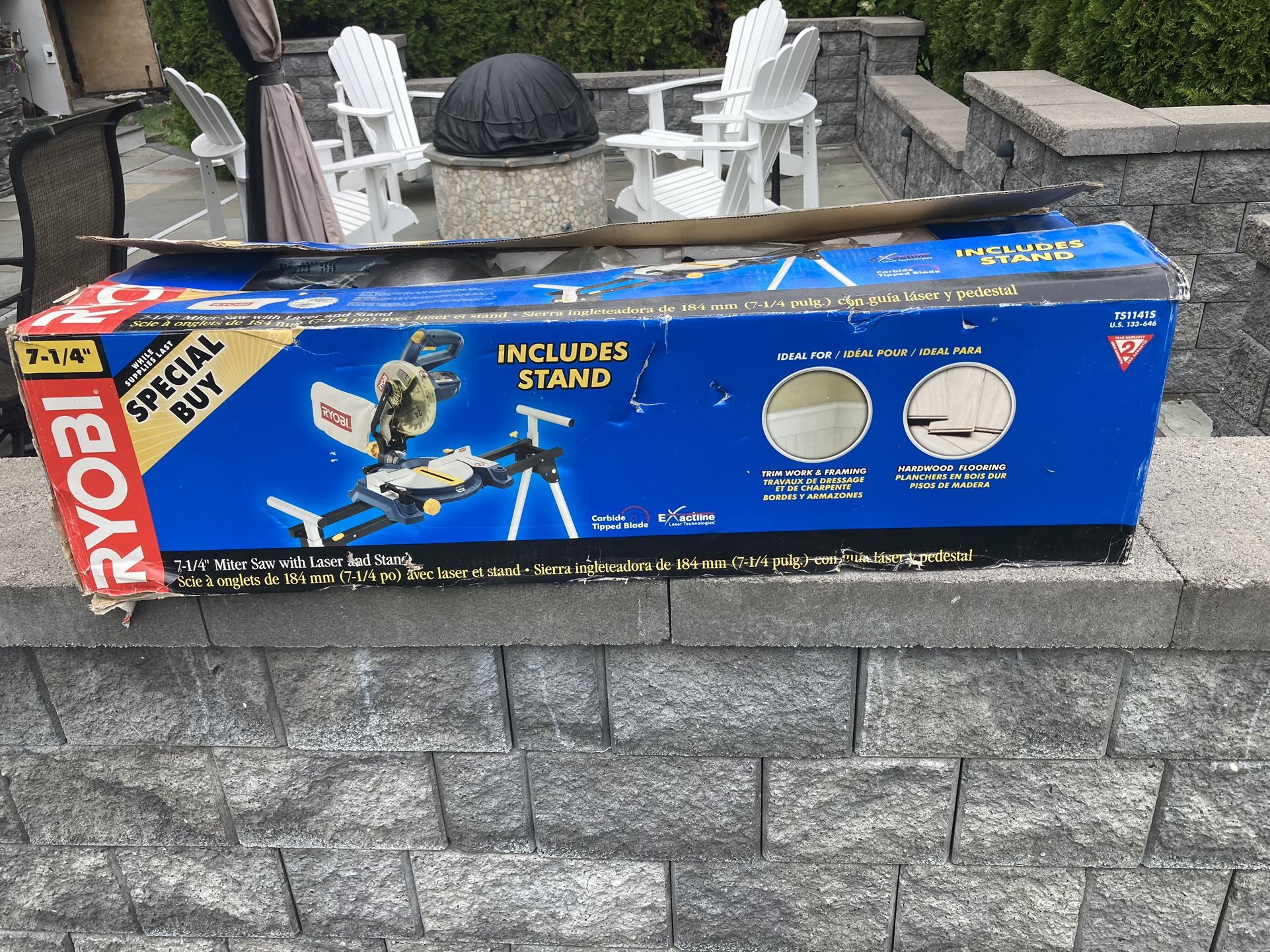 Mitre Saw With Laser And Stand