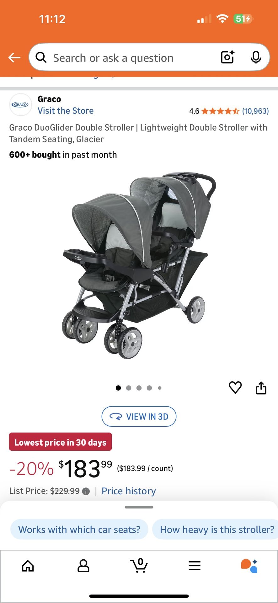 Twin stroller 
