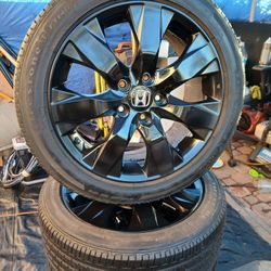 JUEGO DE RRINES PARA CARROS HONDAS ACORP CIVIC CRV YANTAS BUENAS MEDIDA 17