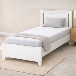 White Bed Frame – Headboard & Footboard – Frame Only ($100 OBO
