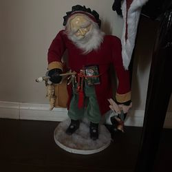 Collectible Santa Claus figure or doll.