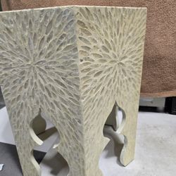 Bed Side Shell Table Octagon 