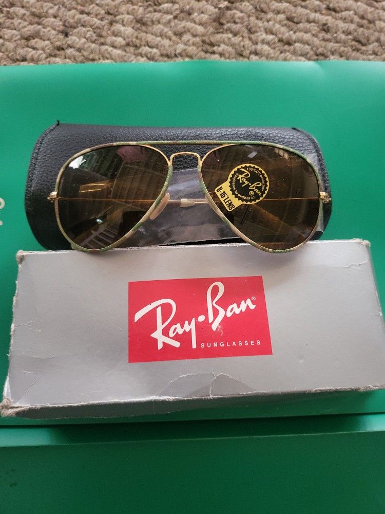 RAYBAN CAMO AVIATOR SUNGLASSES
