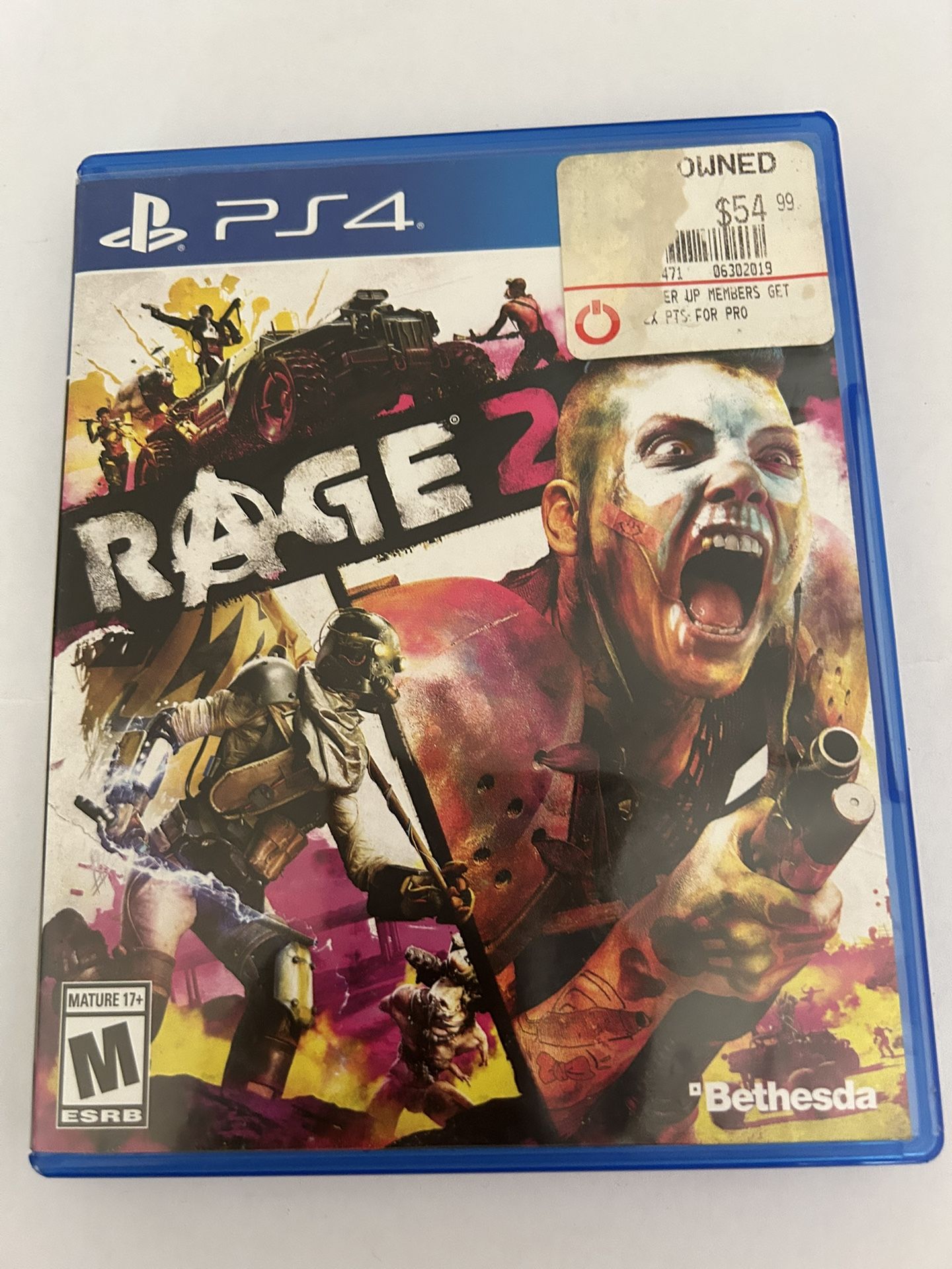 PS4 Rage 2 PlayStation 4 Game Used