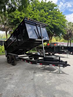 Panther Cargo 7 x 14 High Side Dump Trailer 14k