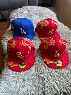 New Era 59Fifty MLB Fitted Caps – Lot of 4