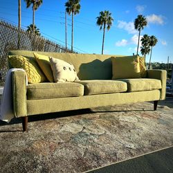Green Mid Century Modern 80” Sofa from Better by Design