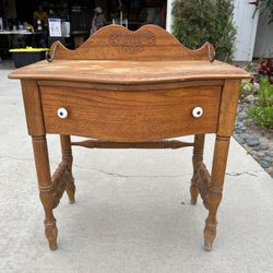 Vintage Oak End Table