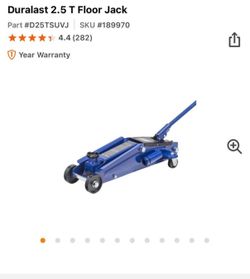 Duralast 2.5 T Floor Jack