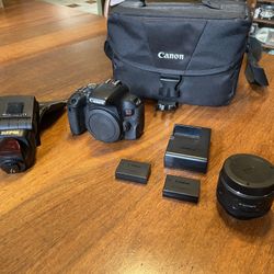 Canon Rebel T7i And Accessories 