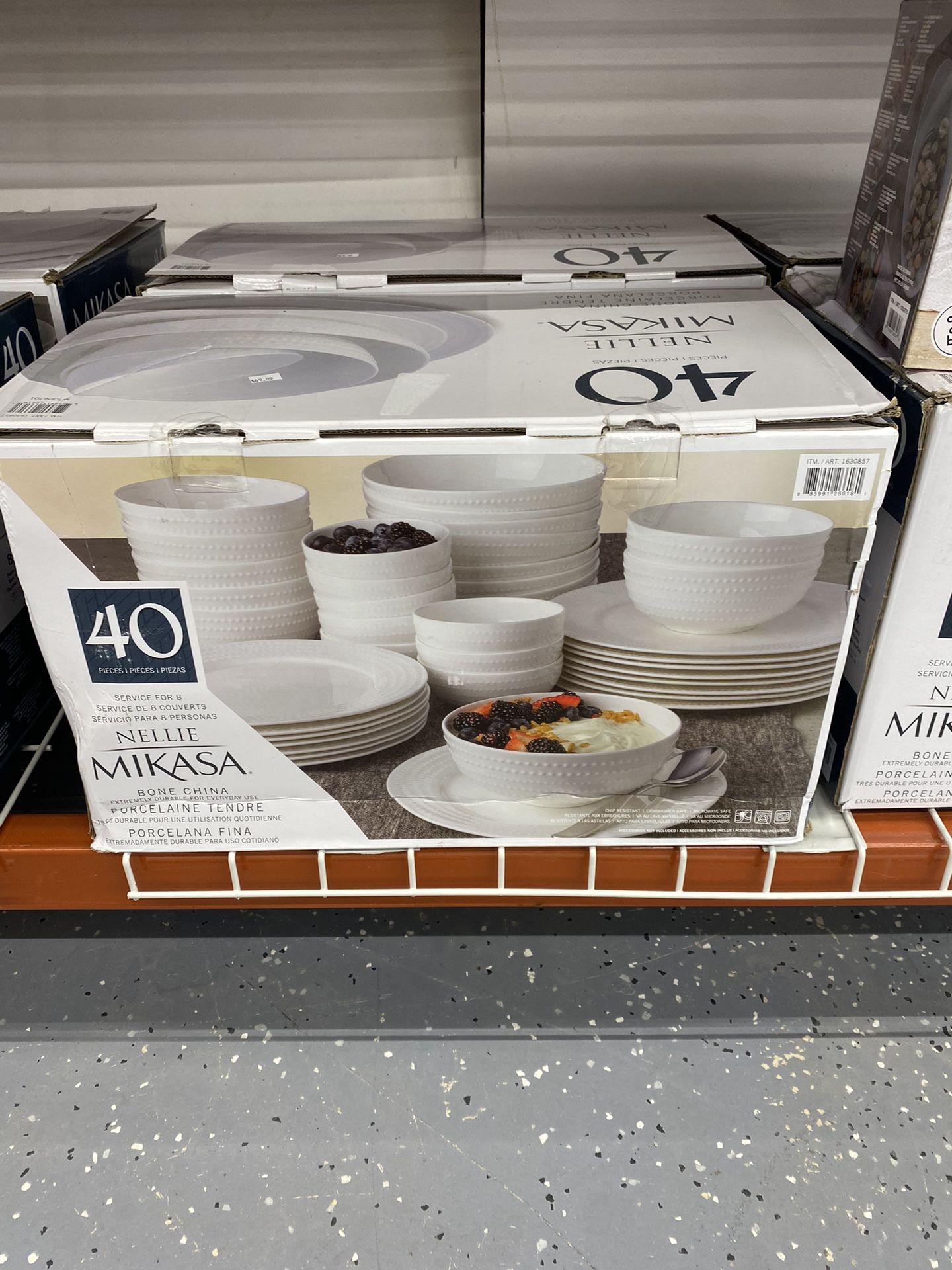 Swirl White Mikasa Swirl 40 Pc Dinner Stoneware Dinnerware Mikasa