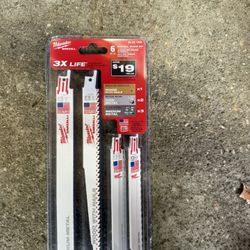 Milwaukee 6 pc. Sawzall Blade Set